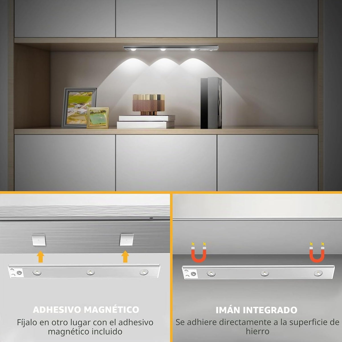 Luz Sensor Movimiento 50 cm 3x1