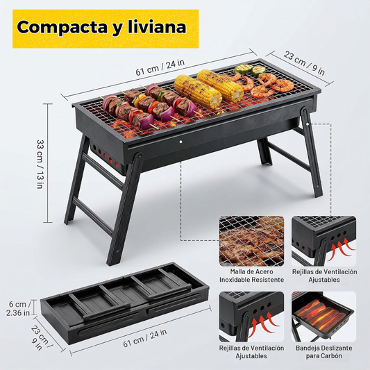Parrilla Carbón Portátil